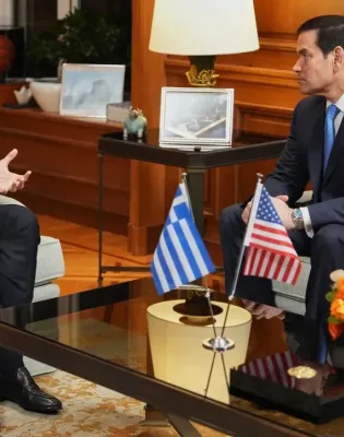 Συνάντηση Μητσοτάκης με Ρούμπιο