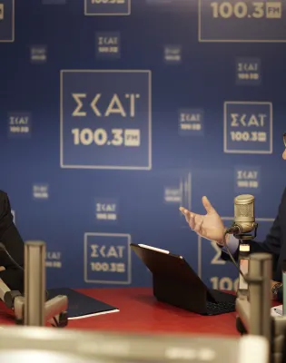 Συνέντευξη του Πρωθυπουργού Κυριάκου Μητσοτάκη στον ραδιοφωνικό σταθμό ΣΚΑΪ 100,3 και στον δημοσιογράφο Άρη Πορτοσάλτε