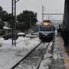 χιονι αμαξοστοιχια
