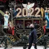 2022, γιορτή, νέος χρόνος, αγγελούδια, άμαξα, στολίδια, γιορτή, στολισμός
