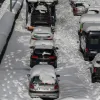αυτοκίνητα, κακοκαιρία, χιόνια, αττική οδός, αποκλεισμός
