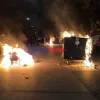 καμένοι κάδοι Ιπποκράτειο