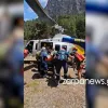 Τουρίστας στο φαράγγι της Σαμαριάς