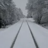 train snow