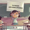 TA PAIDIA DEN EINAI ARITHMOI