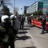 Πορεία στο λιμάνι της Θεσσαλονίκης με παρουσία ΜΑΤ