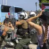 ματ εναντίον διαδηλωτών στη ρόδο