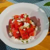 Σαλάτα με καρπούζι και φέτα
