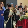 Σοφία Ζαχαράκη σε αγιασμό σχολείου