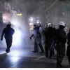 Αστυνομικοί στην πορεία για την Παλαιστίνη