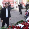 Ο δήμαρχος Αθηναίων Χάρης Δούκας στο Πολυτεχνείο για κατάθεση στεφανιού