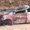 Καμένο αυτοκίνητο και ανθρωποκυνηγητό μετά τη δολοφονία του Γιάννη Λάλα στην Αράχωβα