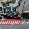 Τροχαίο με απορριμματοφόρο στην Πάτρα