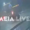 αυτοκίνητο αναποδογύρισε από ανεμοστρόβιλο στην Ηλεία