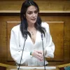 Η υπουργός Κοινωνικής Συνοχής και Οικογένειας, Δόμνα Μιχαηλίδου