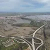 Πλημμύρες στον Έβρο, αεροφωτογραφία 