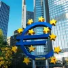 euroskulptur in frankfurt downtown germany