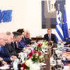 Ο Κυριάκος Μητσοτάκης στο υπουργικό συμβούλιο