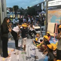 Μαθητές στα έργα του μετρό