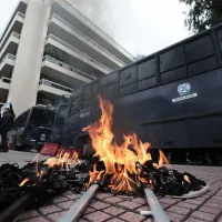 Επεισόδια στην πορεία των εκπαιδευτικών