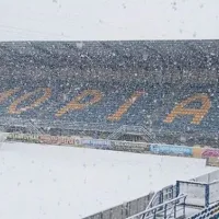 Χιόνια στο στάδιο της Τρίπολης
