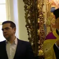 Ο Αλέξης Τσίπρας στη Θεολογική Σχολή της Χάλκης
