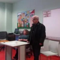 Επίσκεψη του Νίκου Σοφιανού στο Γυμνάσιο-Λύκειο του Νοσοκομείου Παίδων «Αγία Σοφία»