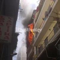 φωτια θεσσαλονικη