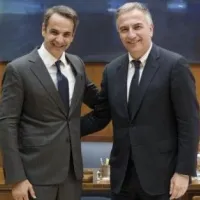 Κυριάκος Μητσοτάκης και Σταύρος Καλαφάτης
