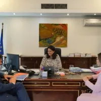 Συνάντηση της ηγεσίας του Υπουργείου Παιδείας και Θρησκευμάτων με τον Γενικό Γραμματέα Πολιτικής Προστασίας Νίκο Χαρδαλιά