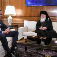 Κυριάκος Μητσοτάκης και Αρχιεπίσκοπος Ιερώνυμος