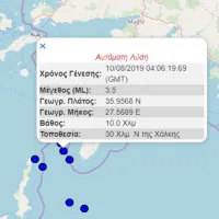 σεισμός μεταξύ Καρπάθου και Ρόδου