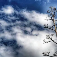 πτώση της θερμοκρασίας ουρανός σύννεφα κρύο