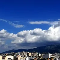 αίθριος καιρός, ουρανός, σύννεφα