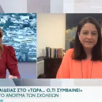 νικη κεραμέως στο open για το πότε θα ανοίξουν τα σχολεία