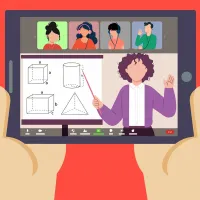 video conference, tablet τηλεκπαίδευση, εξ αποστάσεως διδασκαλία
