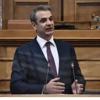 Ο Κυριάκος Μητσοτάκης στη Βουλή