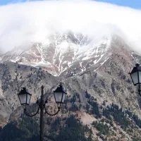 Άγραφα, βουνό, χιόνι, σύνννεφα, φώτα, φύση,