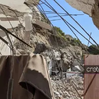 Κατολίσθηση σε ξενοδοχείο στην Ιεράπετρα