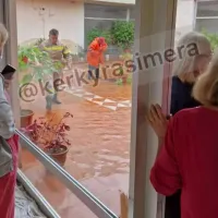 Πλημμύρα σε σχολείο στην Κέρκυρα