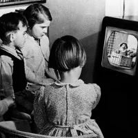 black white tv