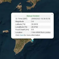 Σεισμός τώρα στη Ρόδο