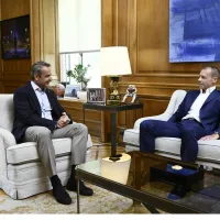 Συνάντηση Μητσοτάκη με τον πρόεδρο UEFA