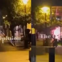 Η στιγμή που οι χούλιγκαν εισβάλλουν σε κλαμπ με τσεκούρια, πυρσούς και μπουκάλια