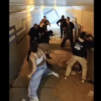ξύλο σε υπόγεια διάβαση