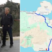 Διέσχισε κάθετα την Κρήτη