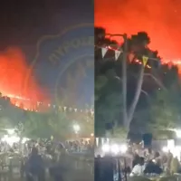 Ζάκυνθος: Οι φλόγες είναι δίπλα τους, αλλά το γλέντι δεν σταματά