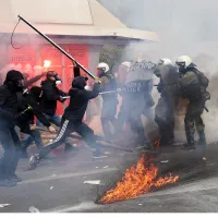 Χημικά στη συγκέντρωση στο Σύνταγμα