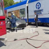 Τρένο συγκρούστηκε με αυτοκίνητο στην Πάτρα
