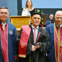 Τελετή αναγόρευσης σε Επίτιμο Διδάκτορα του Προέδρου της Ελληνικής Αναπτυξιακής Τράπεζας ( HDB) Γεωργίου Ζαββού